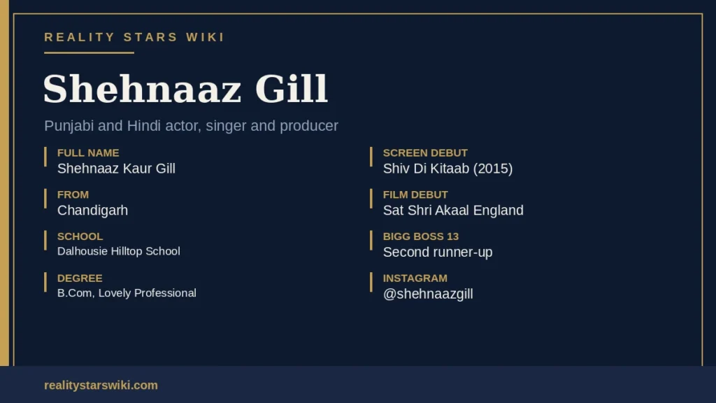 Key Stats Around Shehnaaz Gill